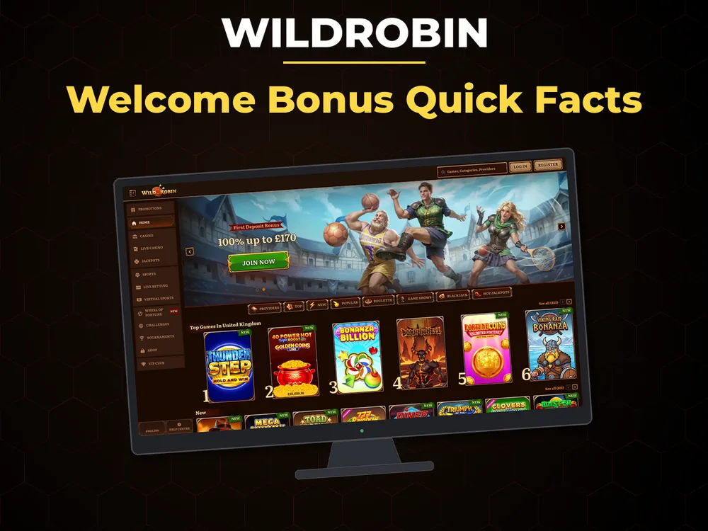 wildrobin - Welcome Bonus Quick Facts